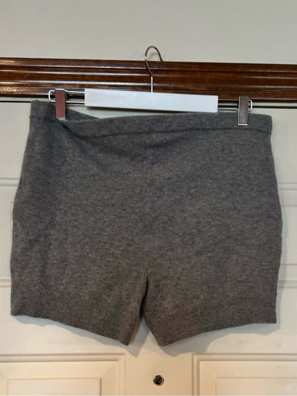 J. Crew Gray Cashmere Knit Bike Shorts